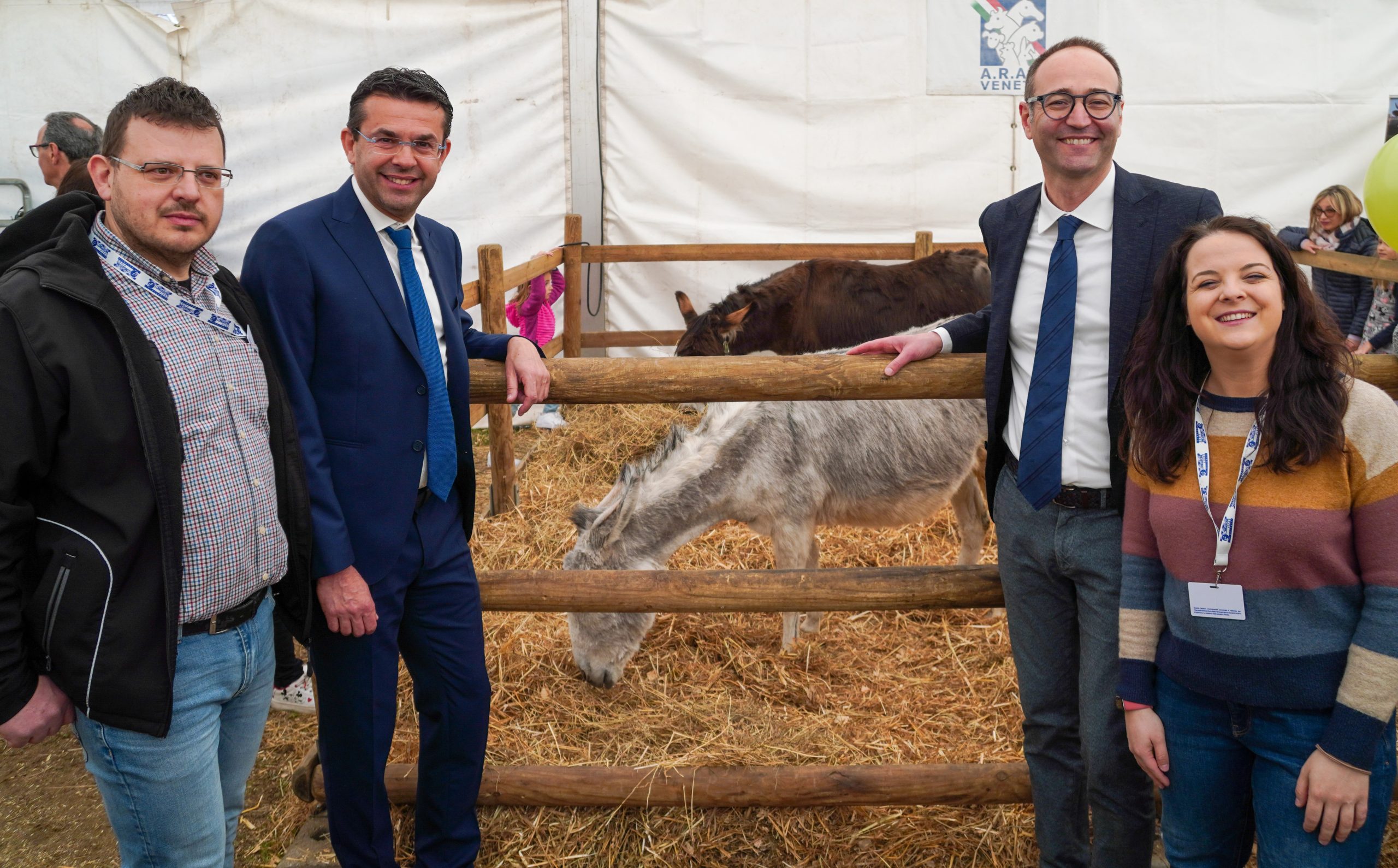 Caner e Padrin nello stand Allevatori veneti