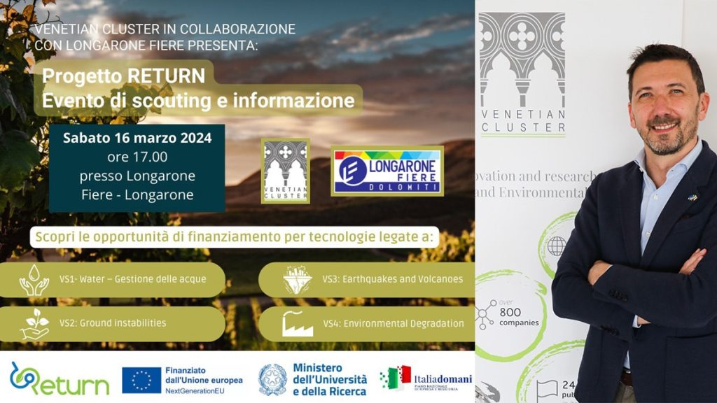 Progetto RETURN presentazione ad agrimont con venetian cluster